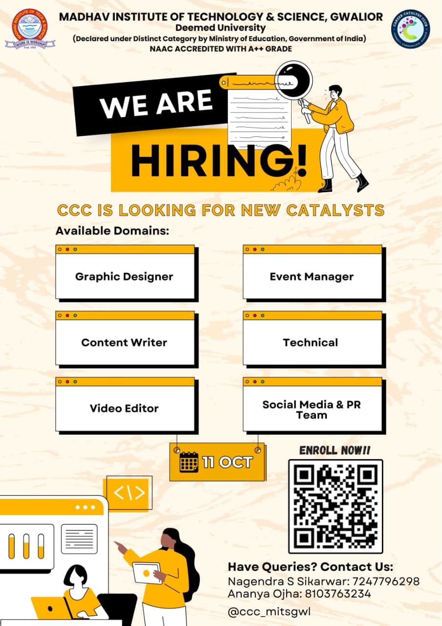 CCC Recruitment Poster